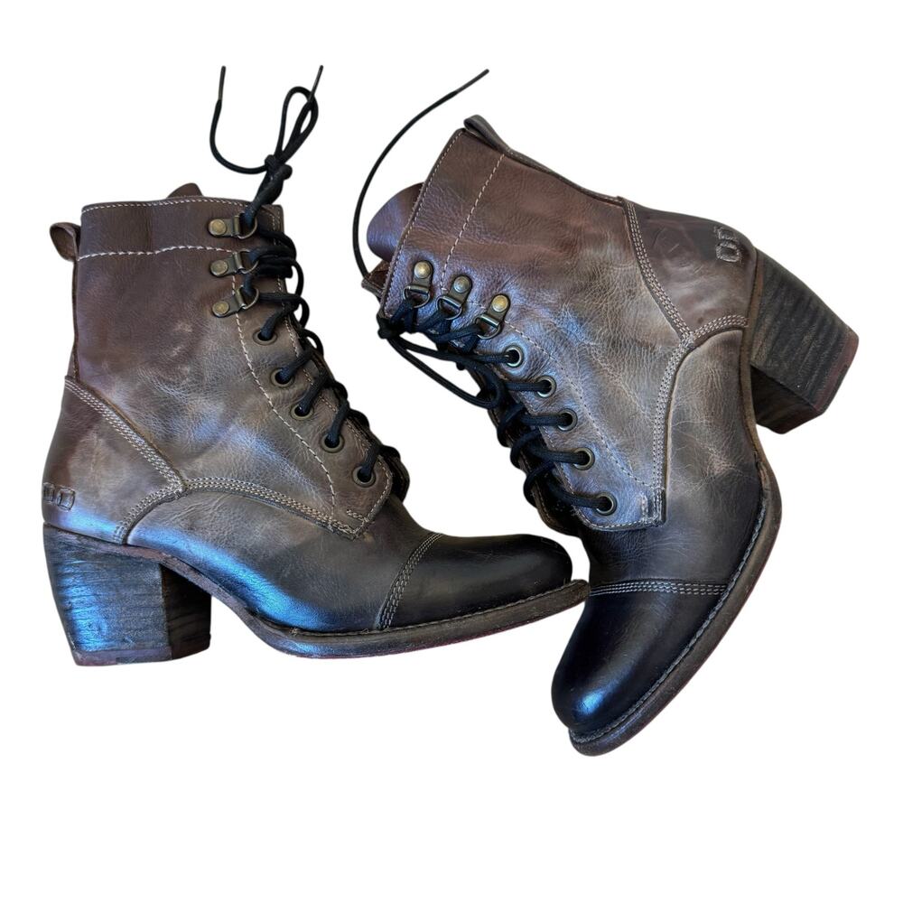BED STU Judgement Boot  Starry Night TD  Ombre Block Heel Size 6